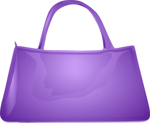 handbag purse purple