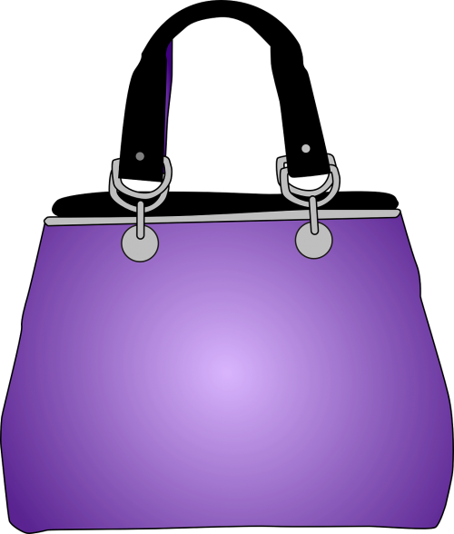 handbag purse purple