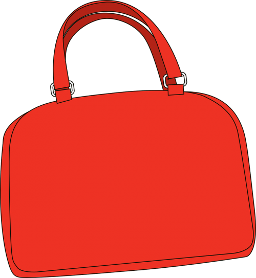 handbag purse red