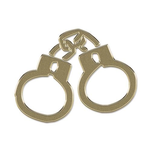 handcuffs  shackles  golden
