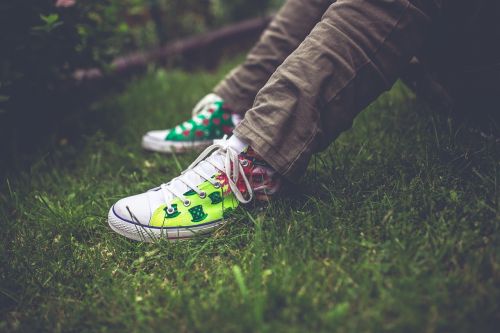 handmade sneakers colorful