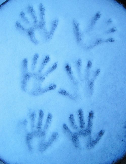 handprint cold winter