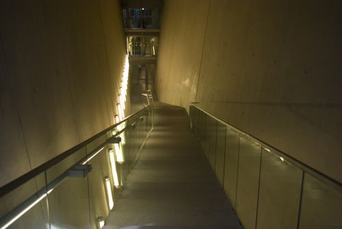 handrail glass lighting