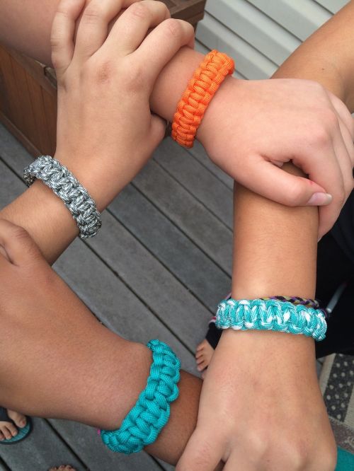 hands square bracelets