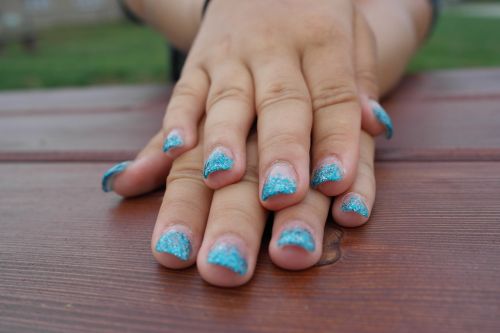 hands gel nails summer