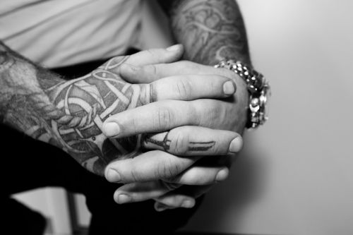 hands male tattoo