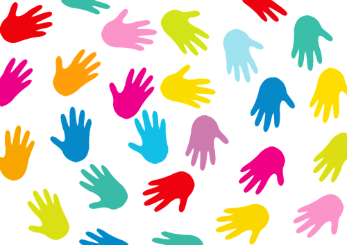 hands background black