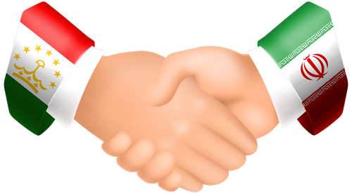 handshake  iran  tajikistan