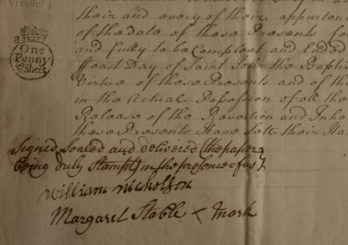 handwriting georgian document
