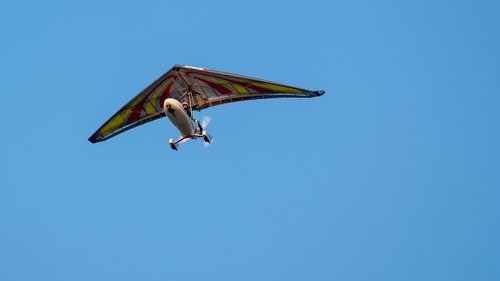 hang glider  flying  flight