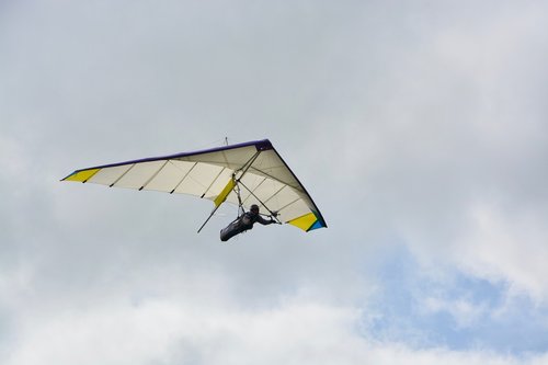 hang gliding or wing deltaest  an aircraft of the free flight  wings flexible