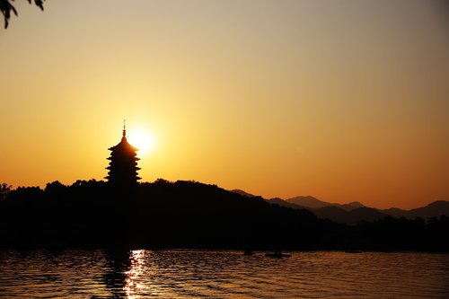 hangzhou  west lake  leifeng pagoda