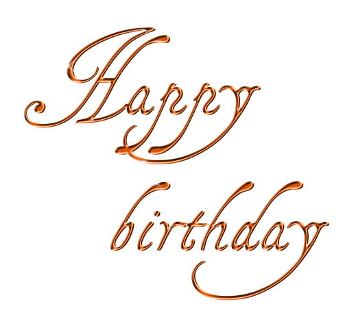 happy birthday lettering font