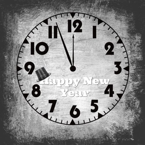 Happy New Year Clock