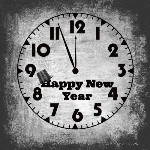 Happy New Year Clock