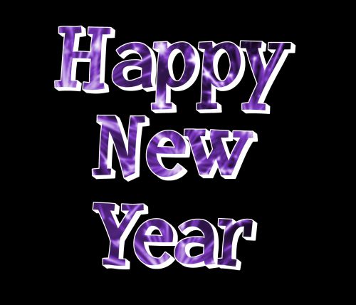 Happy New Year Purple