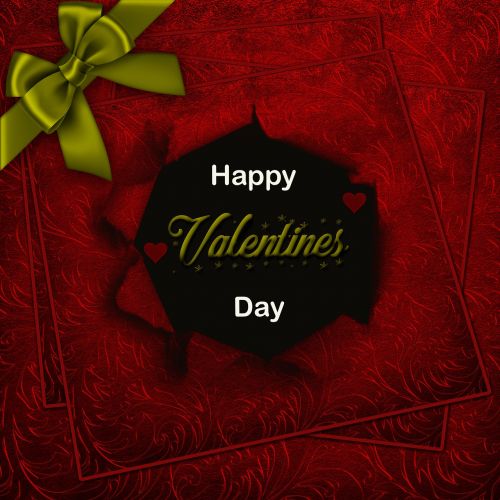 happy valentine's day background red