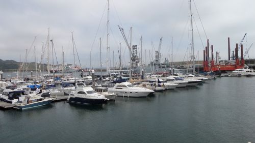 harbor boats sea