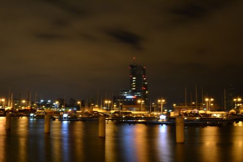 harbor night waterfront