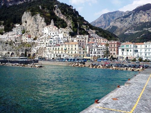 harbour mountain amalfi coast