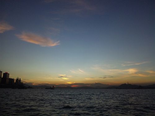 harbour sea sunset