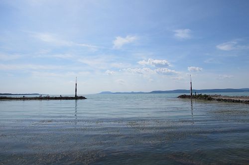 harbour entrance lake lake balaton