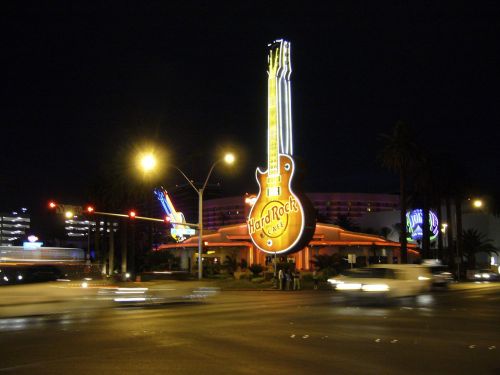 hard rock cafe neon sign