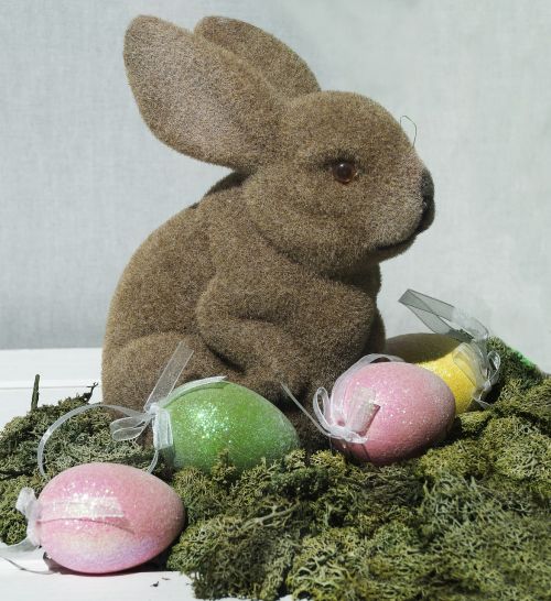 hare easter theme easter eggs