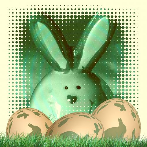 hare easter bunny egg