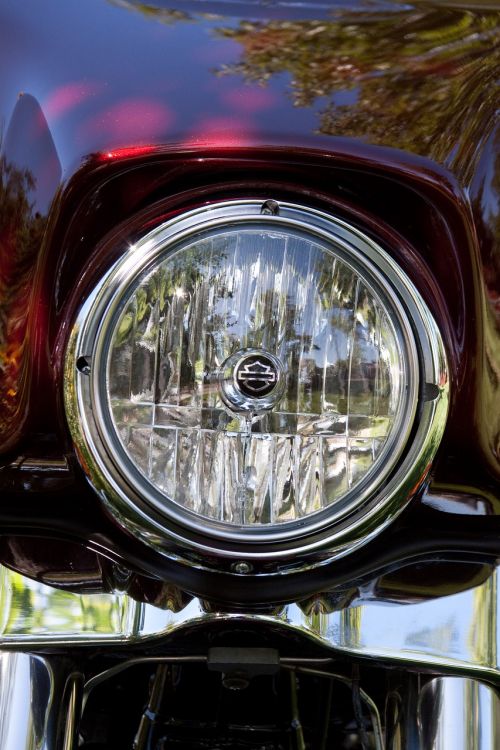 harley headlight bike