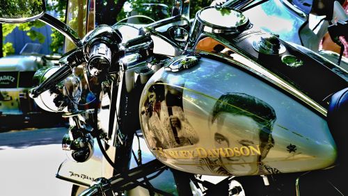harley davidson motorcycle elvis