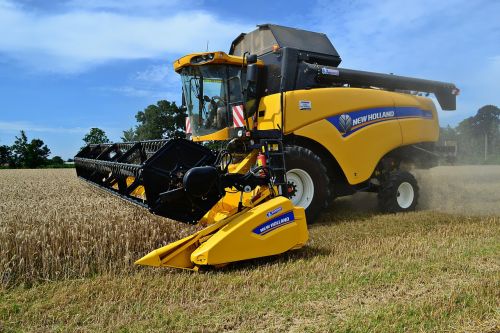 harvester wheat harvest