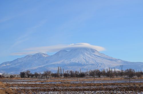 hasan mountain cloud landscape