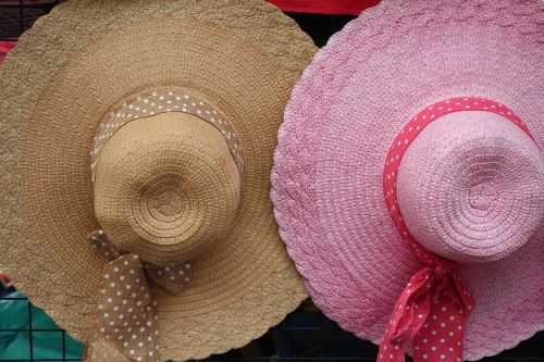 hat pink beige