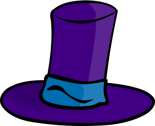 hat purple crazy