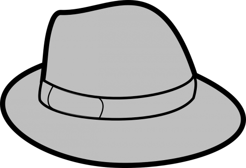 hat grey gray