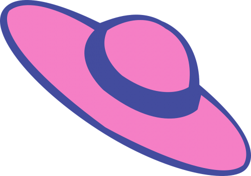 hat pink fashionable