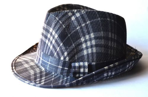 hat fashion checkered