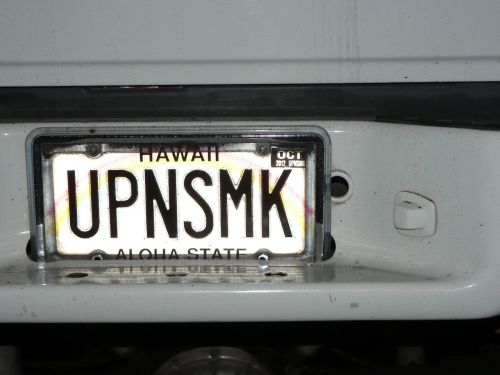 hawaii license plate cheech and chong