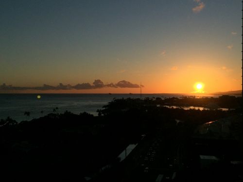 hawaii sunset beach sunset