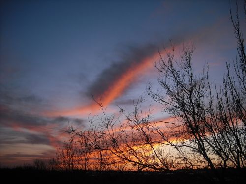 haze sunset sky