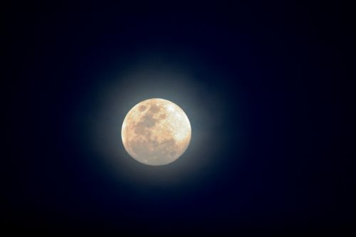 Haze Around Full Moon