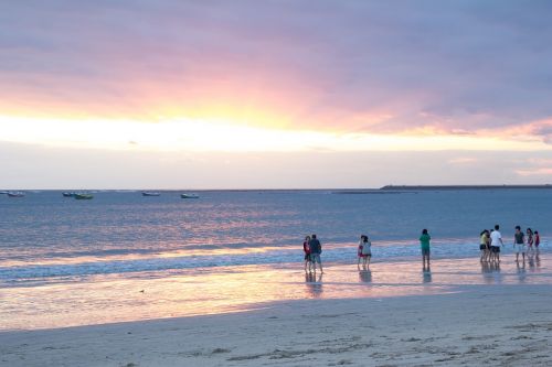 hdr beach sunset