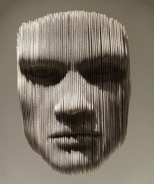head cardboard face