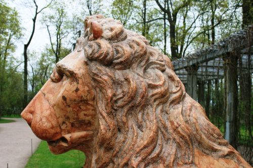 Head Of A Lion Statue, Pushkin