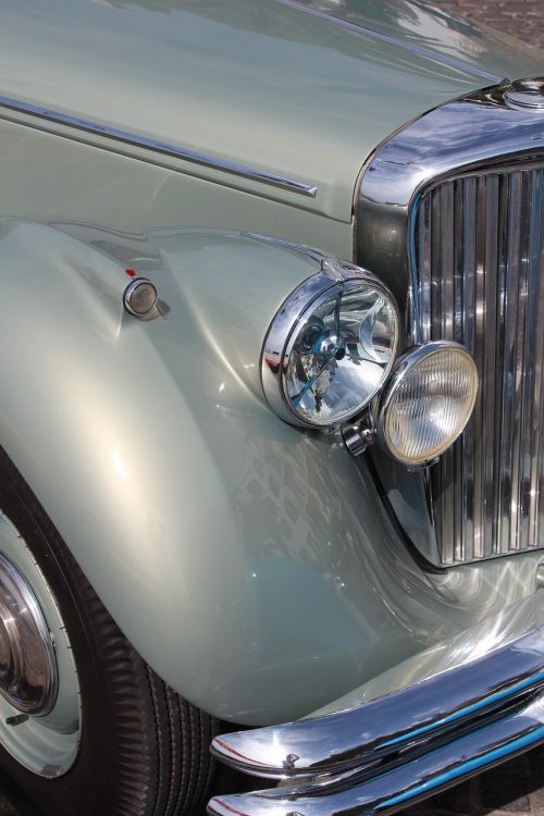 headlights vintage car