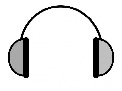 headphones grey gray