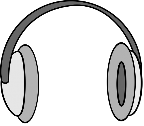 headphones listening music
