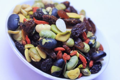 healthy mixed nuts food