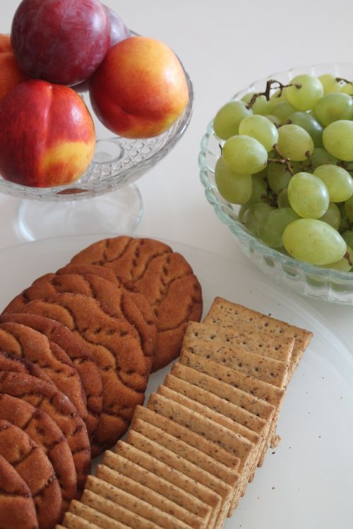 healthy biscuit fruit